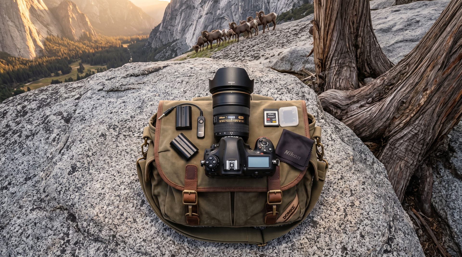 Nikon D850 camera on satchel 2K 202609061529